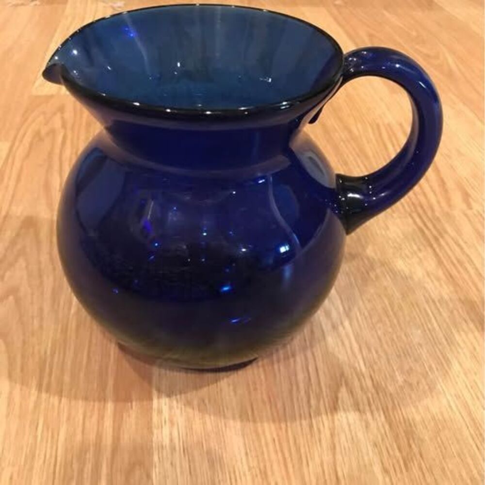Small Blue Pitcher - Picture 2 of 5